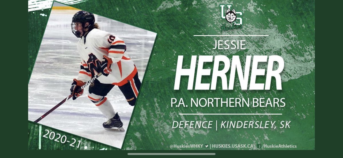 PABears's tweet photo. The Northern Bears would like to announce that @jessieherner has committed to the @HuskiesWHKY for the 2020/21 season. We would like to congratulate Jesse and her accomplishments. https://t.co/Gx3YoKkafb