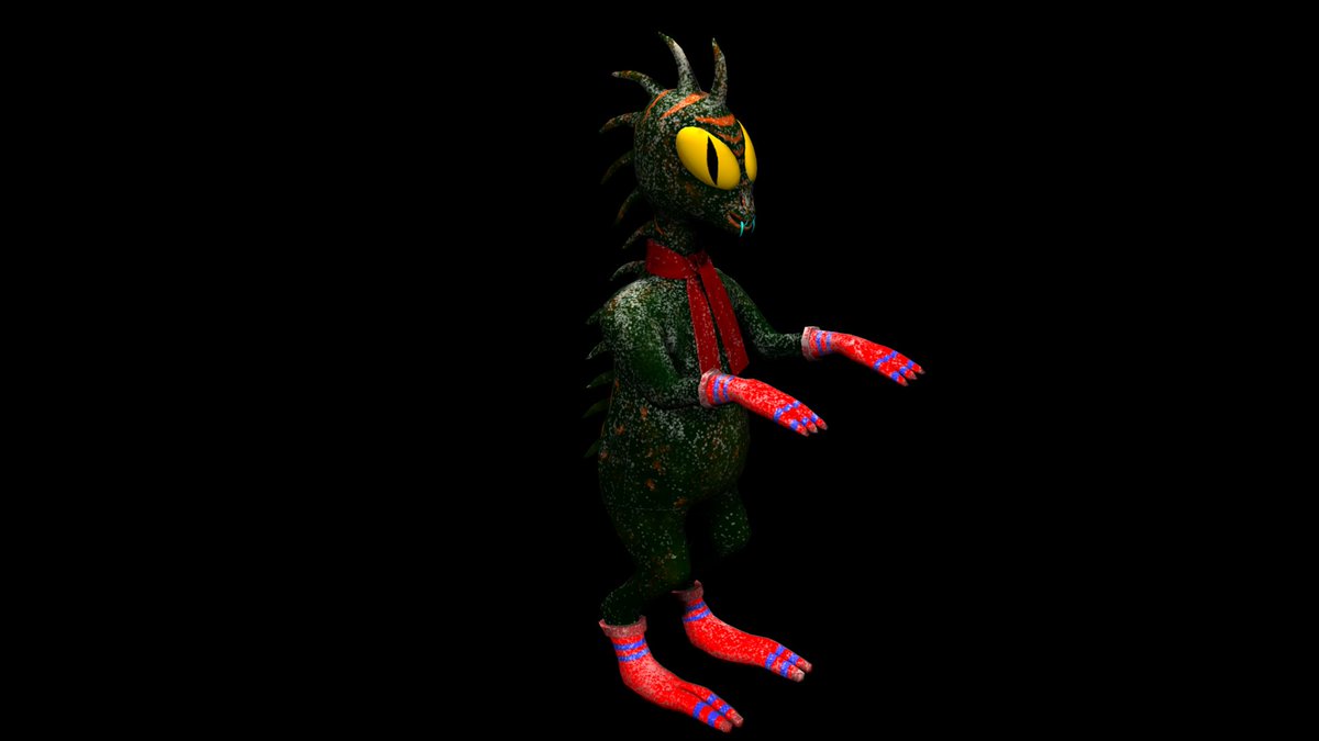 M666dEvil's tweet photo. Chupacabras 3D model, Ready to animation work in the Ice Cold Blood Videogame #madewithunity #unity3d #indiedev #indiegame #gamedev https://t.co/sjI6VlcDRO