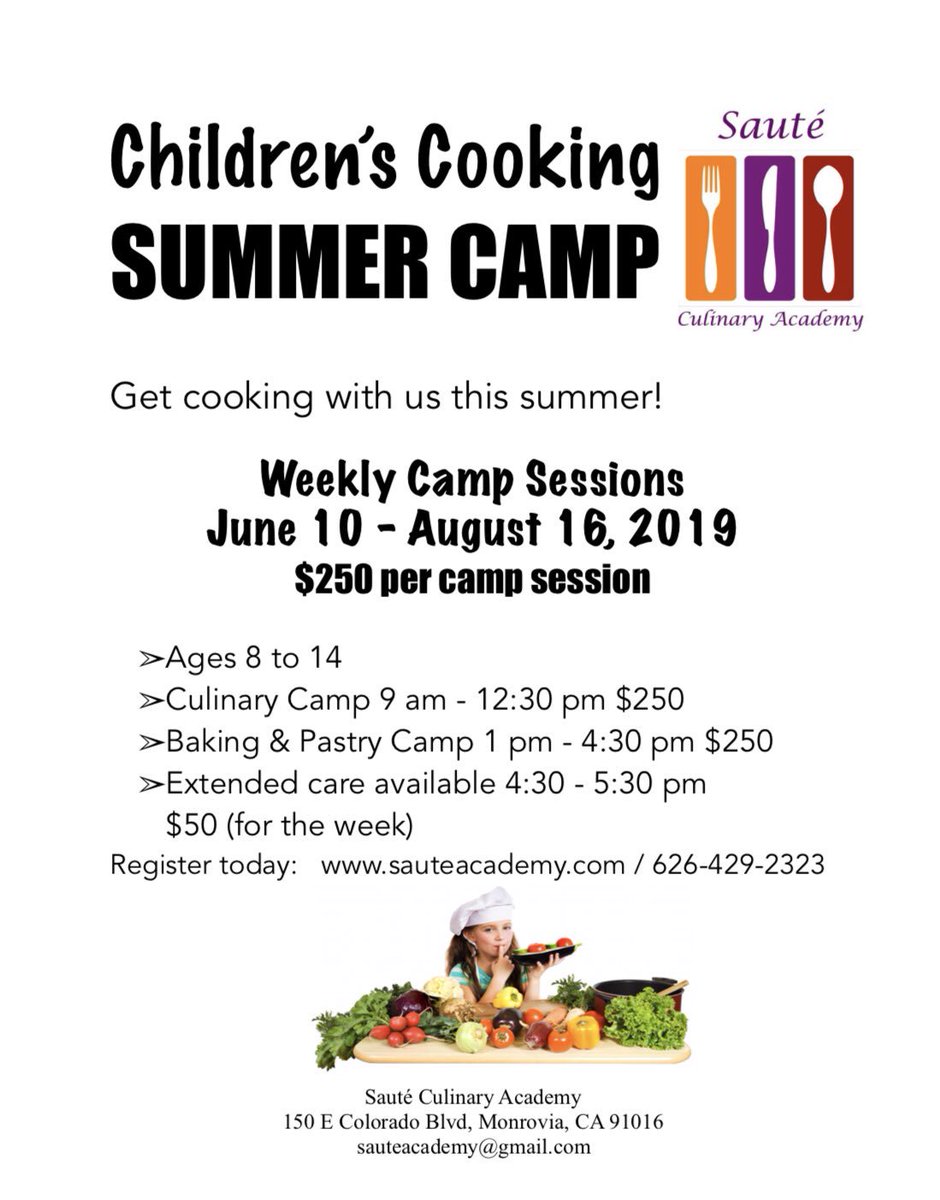 Sauteculinary's tweet photo. Culinary summer camp! https://t.co/D1y53wwgGc