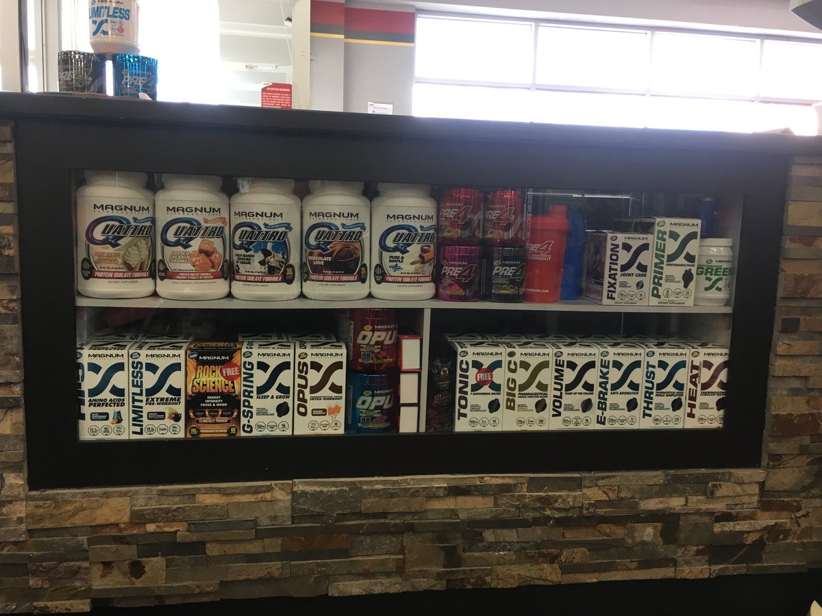 SnapFitnessCAB's tweet photo. Feeling tired for your workout and tempted to just skip it? Try one of our pre-workout mixes! We sell a variety #MagnumNutraceuticals products including protein powder, pre-workout mixes, and dietary supplements. Stop by the front desk for more information! #SnapFitness https://t.co/gICWFsOZkz