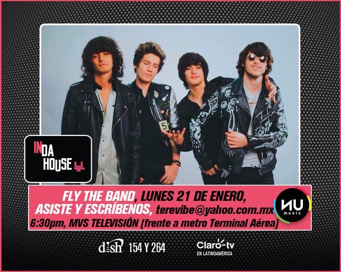 ¡Hoy estaremos en #InDaHouse totalmente en vivo! ¿Quieres asistir? Escribe a terevibe@yahoo.com.mx, te esperamos hoy a las 19:00 hrs. por el 154 de <a href="/DishMx/">Dish México</a>