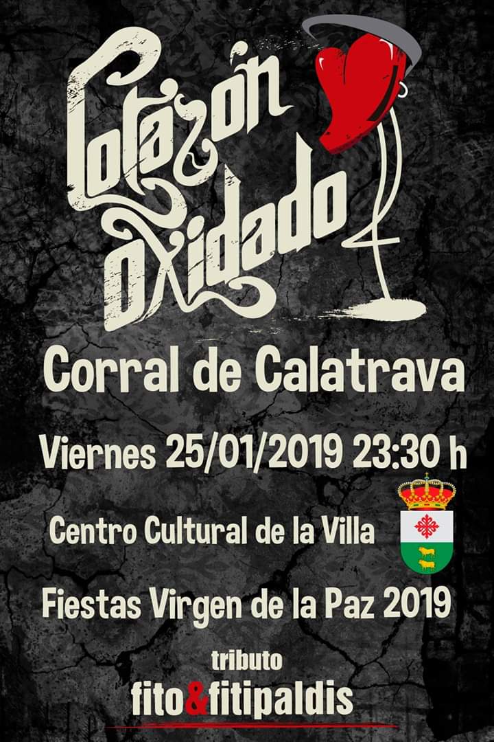 Este proximo Viernes 25 estaremos en Corral de Calatrava. Os animamos a todos a que nos acompañeis y podamos pasar una gran noche juntos!!!. Nos vemos!!