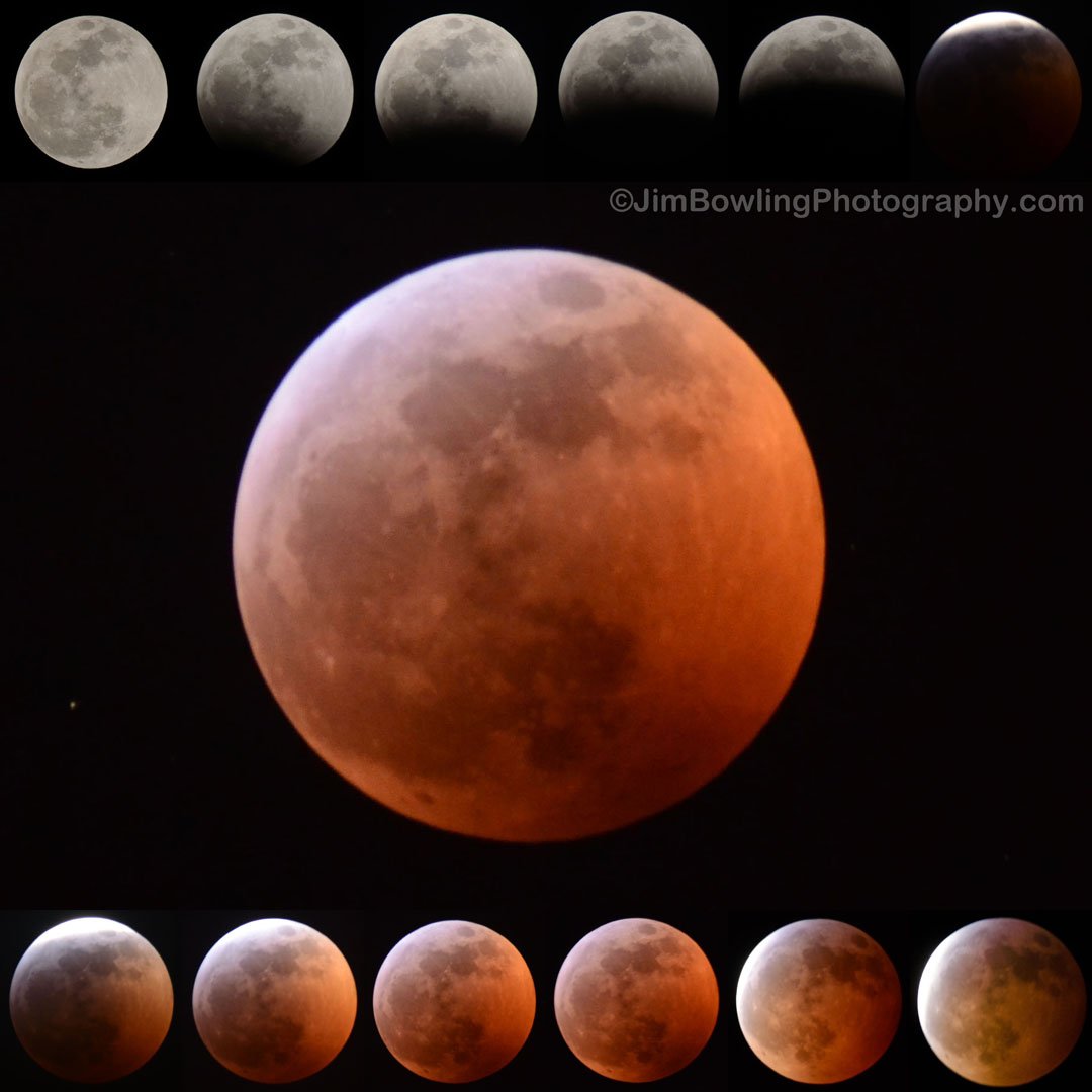 JimBowlingPhoto's tweet image. I used a long lens and slow shutter speeds to photograph stages of the #SuperBloodWolfMoon from a vantage point in Decatur last night. #SuperLuna #LunarEclipse #lunareclipse2019