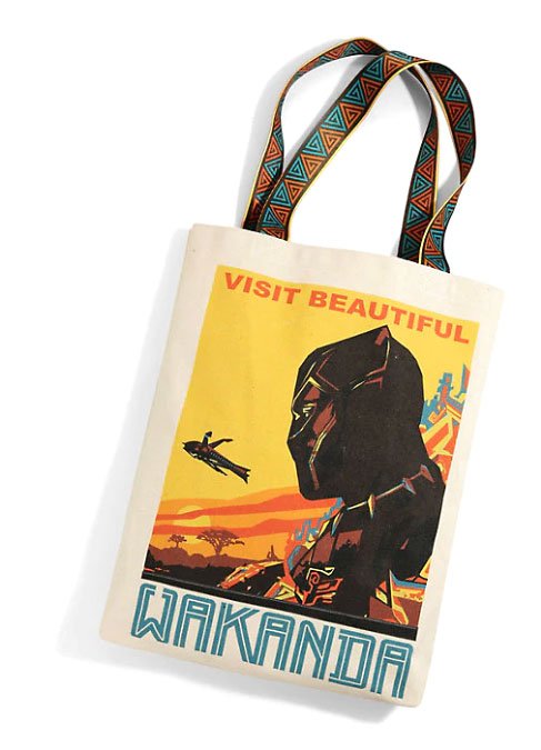 Loungefly's tweet image. RT &amp;amp; follow @Loungefly for the chance to win this @BoxLunchGifts exclusive Black Panther tote bag!