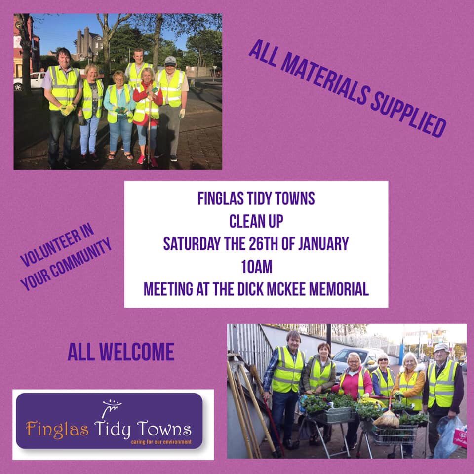 Finglastidytown's tweet photo. Clean up this Saturday , all welcome 

 #finglas #tidytowns #volunteer https://t.co/Wdi5KmQzEp