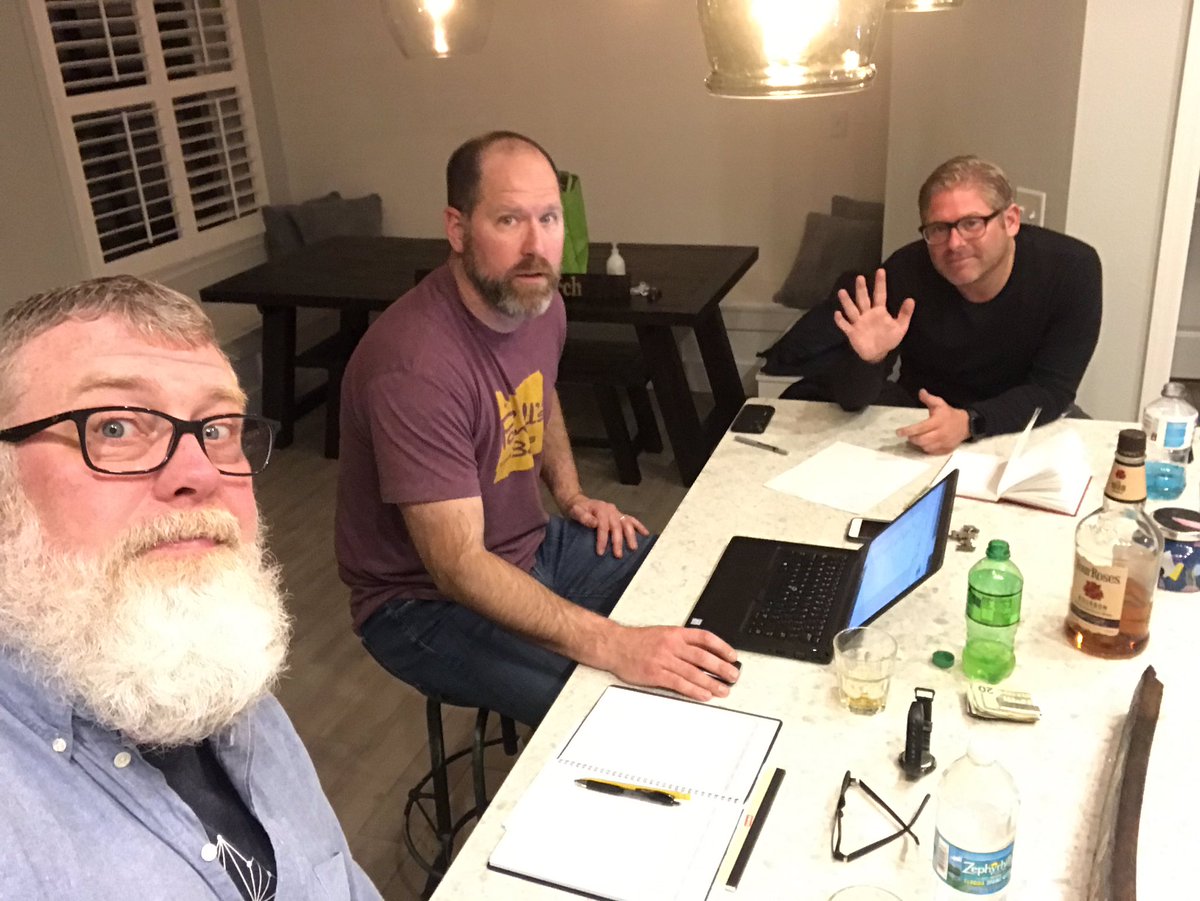 morebourbon4me's tweet photo. TBC Come to Jebus meeting. Recording vol28 tomorrow night. Gotta get a gameplan. #dammitkelly https://t.co/TbRcRjeQOy