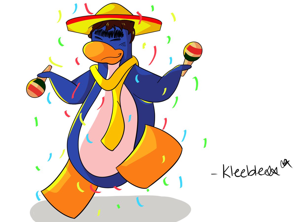 Kleebless's tweet image. small fiesta drawing i did today 😩🎉