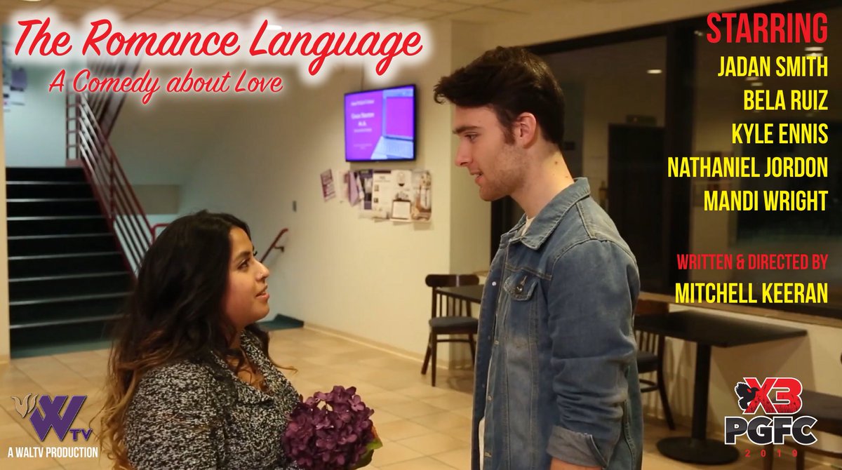 wal_tv's tweet photo. Here is the poster for our short film we made for the Prairie Grass Film Challenge; The Romance Language! We made amazing timing with the 48 hour period and we created something really special! Hopefully the judges and YOU the viewers will enjoy it #Filmmaking #WalTV #Channel55 https://t.co/AP8EaCSVc0