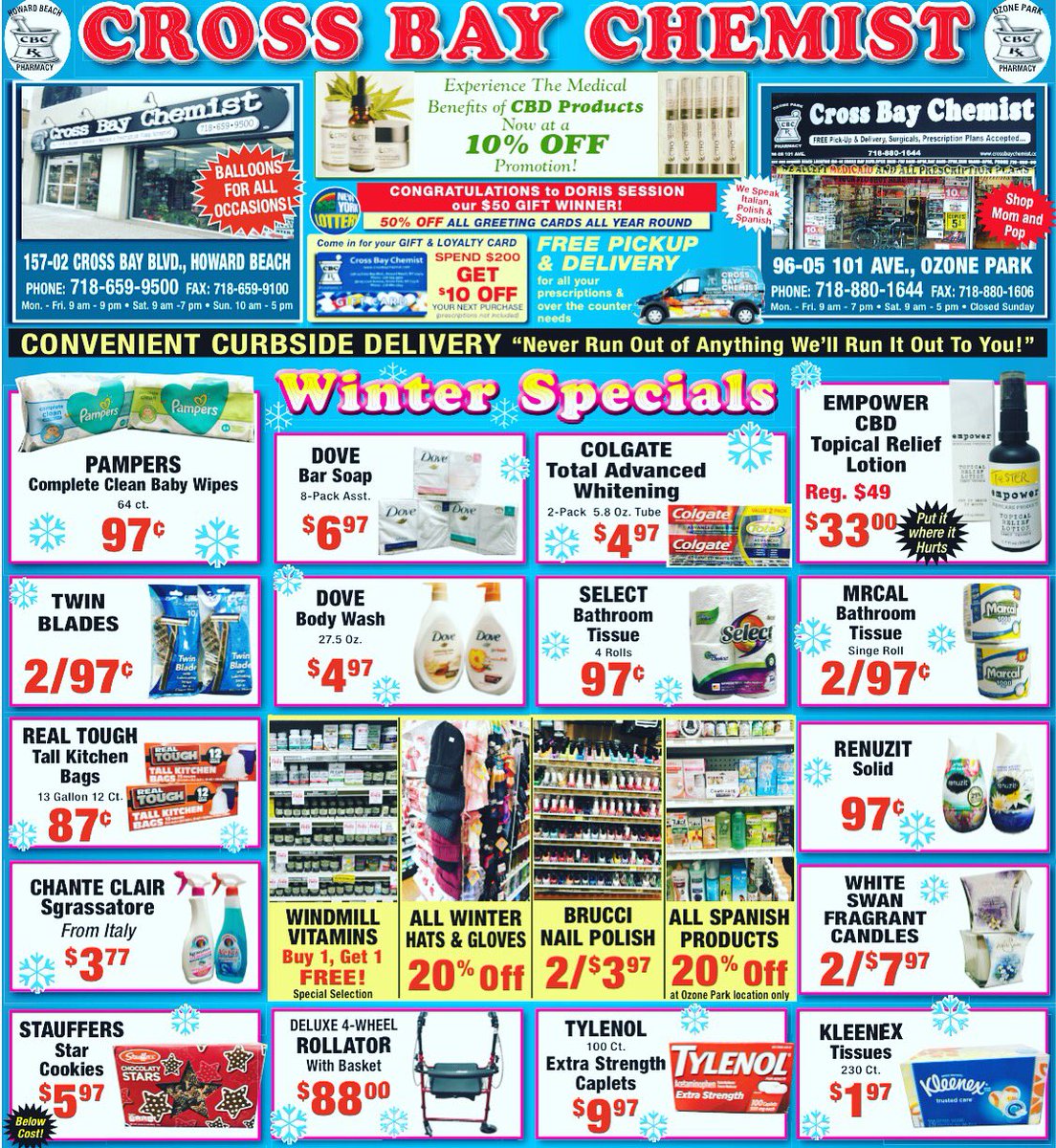 CBCrx's tweet photo. This weeks HOT specials at Cross Bay Chemist. Sure to keep you warm this winter !!! #wintersales #pharmacy #howardbeach #ozonepark https://t.co/mFhi6tWXE4