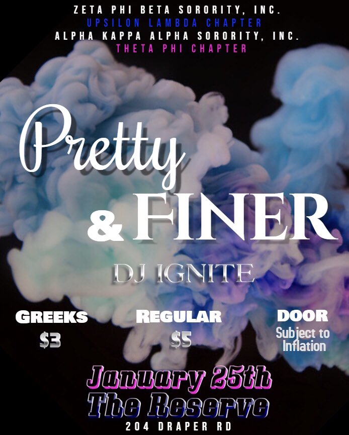 VTechZetas's tweet photo. The move this weekend🗣 
Hit up your favorite Zeta or AKA for a ticket! Ticket sales begin tomorrow in the IEC at 12PM. 
You’re not gonna want to miss out😏 
#VT22 #VT21 #VT20 #VT19 #RU22 #RU21 #RU20 #RU19 https://t.co/4gVtrVpk7t