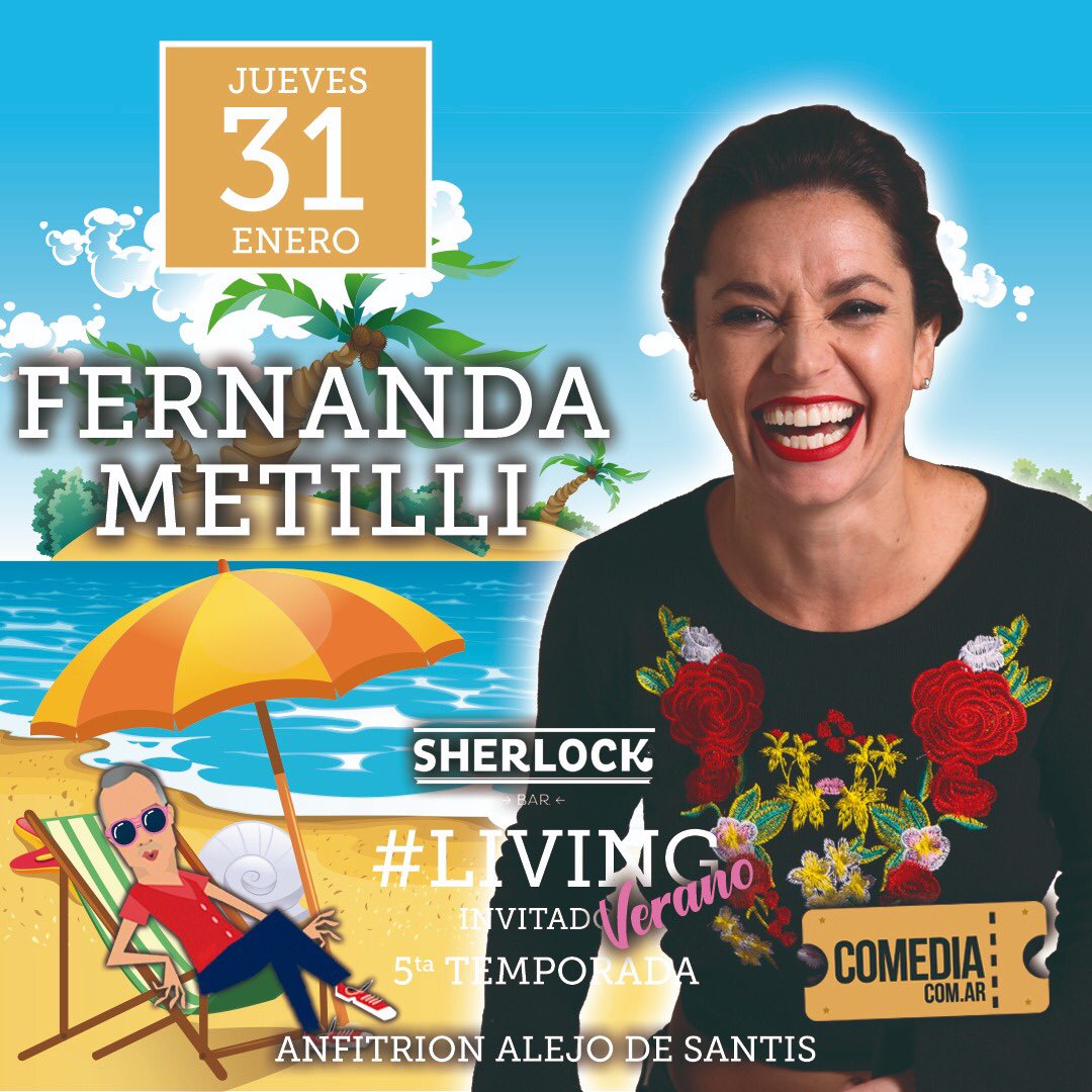 fermetilli's tweet photo. #ramos Nos vemos el Jueves 31 d Enero en #living Con el mejor anfitrión @AlejoDeSantis 
ENTRADAS https://t.co/s5rzfyLTUC https://t.co/zJ1nL0Y9E1