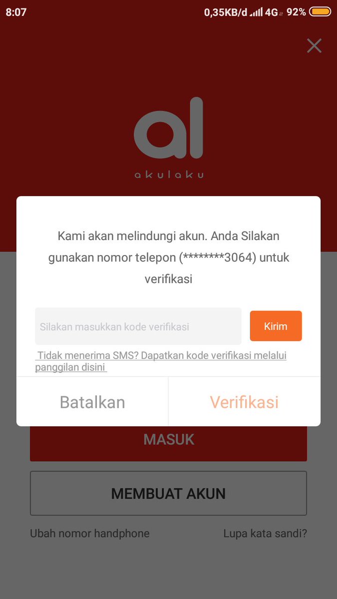 dendensh's tweet photo. @AkulakuCare Hanya bisa sampai sini dan kode verifikasi gak muncul ke nomor saya bahkan sudah saya ulangi berkali kali dari kemarin https://t.co/L6kjlSyUNw