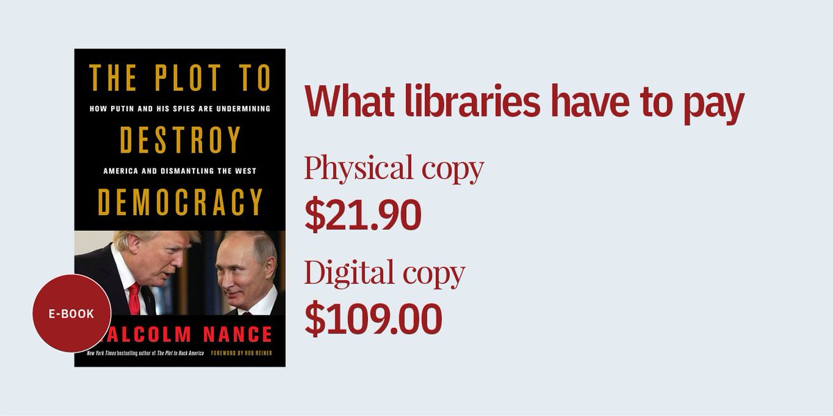 NorthVanCityLib's tweet image. How much do you think it costs a Canadian library to buy an eBook? The answer will surprise you: econtentforlibraries.org #eContentForLibraries