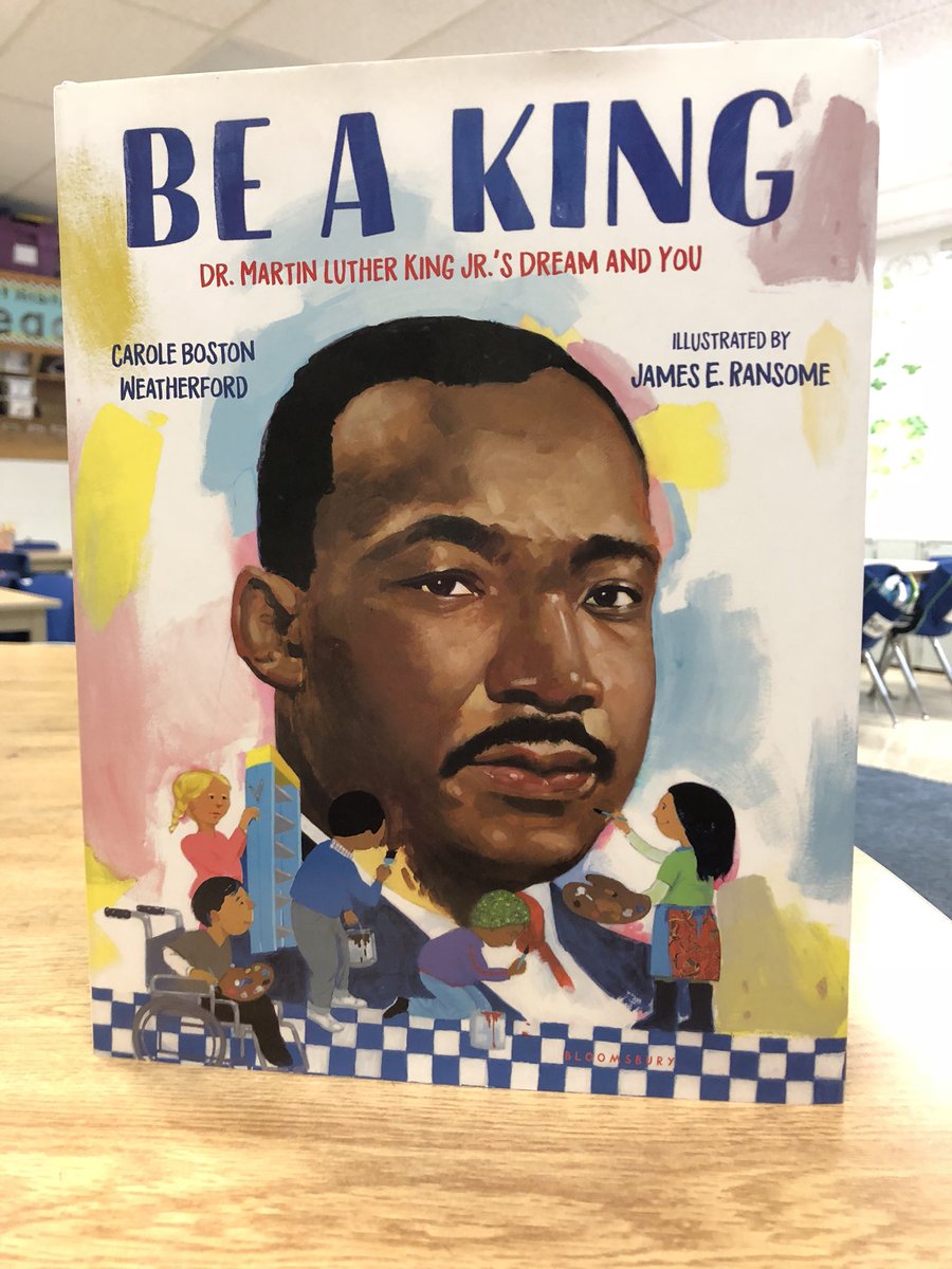 Mrs_Peterson22's tweet photo. An awesome read aloud and   reminder to “Be A King” by breaking the chains of ignorance, standing for peace, believing in your cause and having a dream. @LongridgeGCSD second graders learned some valuable lessons last week! @GreeceCentral #longridgeourstory https://t.co/tZ215NhRZR