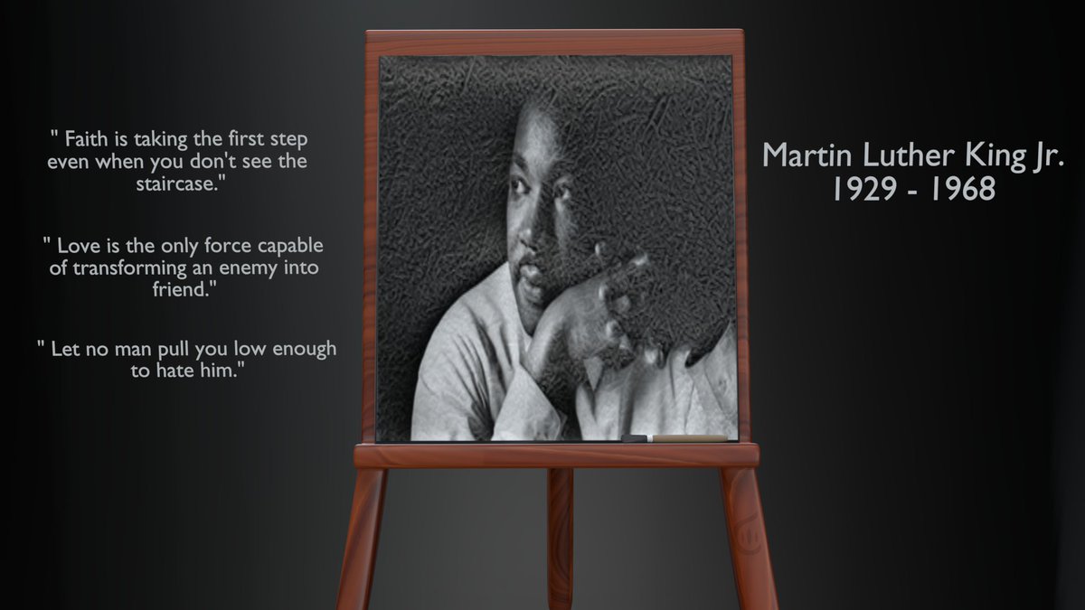 ClawmarkP's tweet photo. My updated MLK tribute. #b3d #MLK2019 #Blender3d @ClawmarkP https://t.co/d5xaY9oBoR
