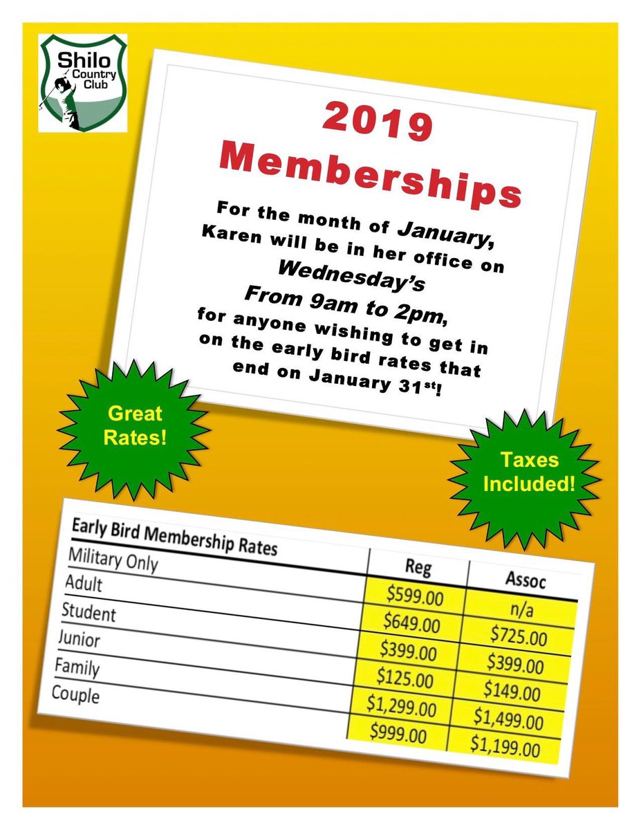 ShiloCC's tweet photo. Only two Wednesday’s left in January to get in on the early bird rates! https://t.co/iGnVTDaJ6a