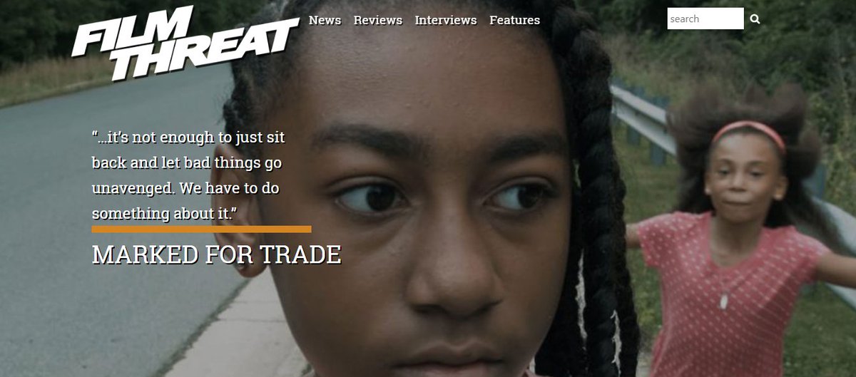 FilmThreat's tweet photo. “Don’t let money be the excuse for not making a movie.” Alan Ng reviews Marked For Trade, a story about human trafficking in our local community.
https://t.co/BR3JITLpry #SupportIndieFilm #MarkedForTrade https://t.co/BDadwZpbj8