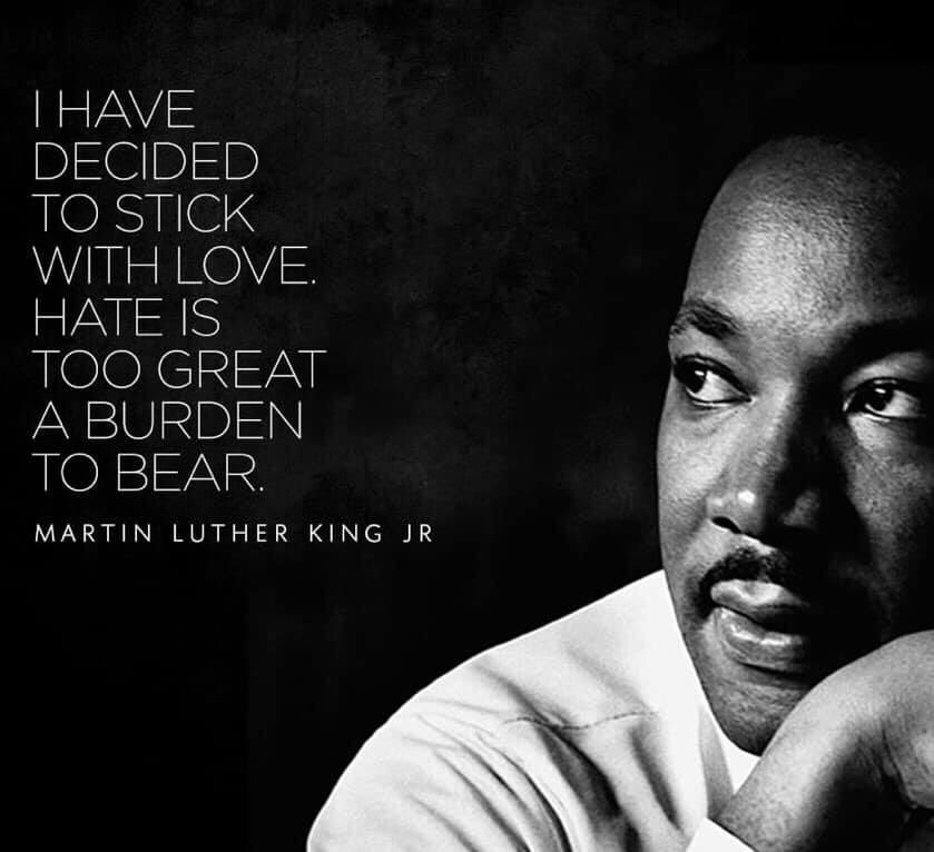 eastof5th's tweet photo. Stick with love. #MartinLutherKingJR https://t.co/46dDCyJvvU