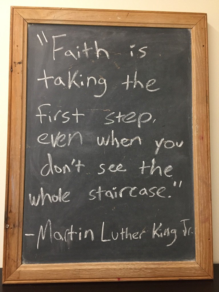 Shimmy Feintuch (@shimmyfeintuch) on Twitter photo Dr. King on faith. Though it could as well be courage. #mlkday #mlk #growth #therapy Dr. King on faith. Though it could as well be courage. #mlkday #mlk #growth #therapy