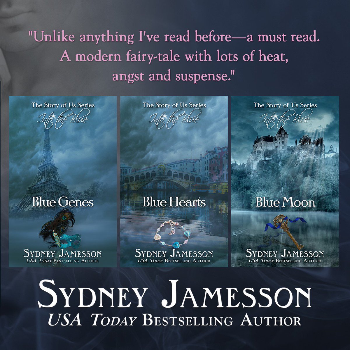SydneyJamesson's tweet photo. 📣 ANNOUNCEMENT 📣
In response to your requests, the INTO THE BLUE SERIES (Second part of #TheStoryOfUs) is now available on #KindleUnlimited 💥
Happy reading! ❤️

📘#BLUEGENES > https://t.co/9kfNlfuthK 
📘#BLUEHEARTS > https://t.co/4eh21NJVy0
📘#BLUEMOON >https://t.co/rUKgMGeAxA https://t.co/tZa0UDbF0K