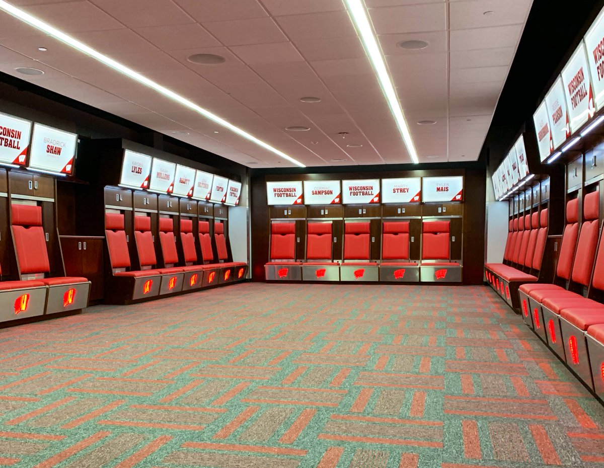 New Year. New Digs. Get your first look at our new lockers over on our Instagram Story with @Faion_Hicks and @Chris_Guwap 📸 Instagram.com/BadgerFootball