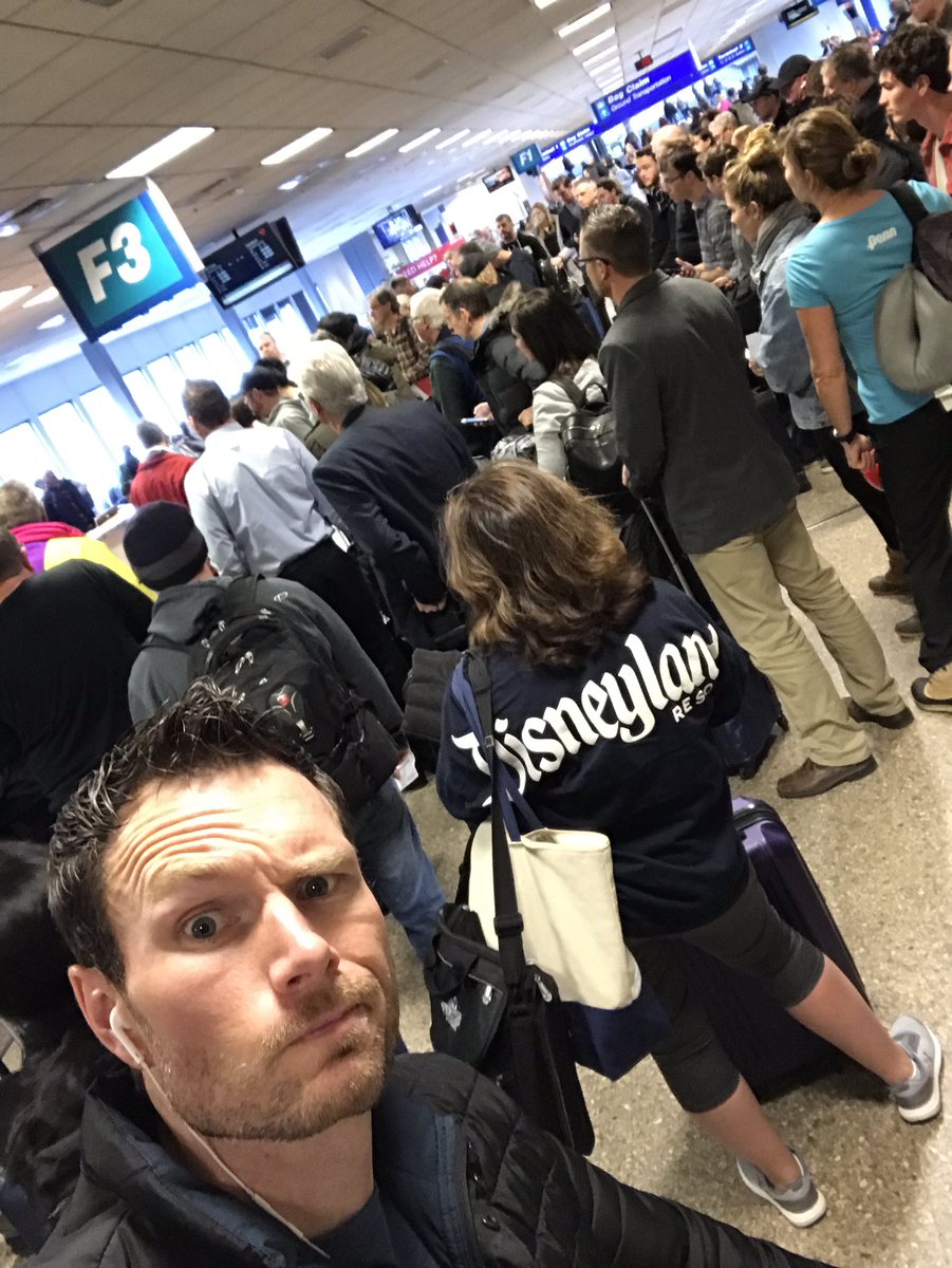 JoshPittsLIVE's tweet photo. Why do people crowd the gate before boarding??? I can understand with Southwest but @delta we have assigned seats! 💺 🤦🏼‍♂️🤣 
#funny #hilarious #makesmelaugh #laugh #confused #flydelta #onlydelta #travel #disneyland #why #silly #people https://t.co/q0jlJHfial
