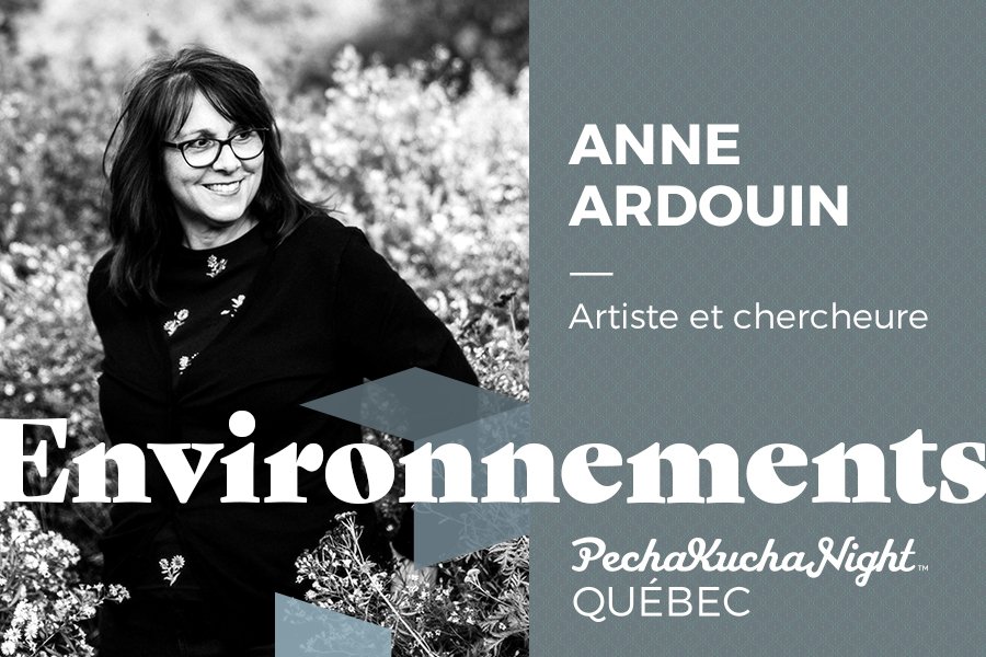PechaKuchaQC's tweet image. Artiste en arts visuels, réalisatrice et chercheure, @aardouin a conduit de nombreux projets en développant une réflexion scientifique et poétique portant sur les liens entre les êtres humains et leurs environnements. Venez l&apos;écouter @PechaKuchaQC le 13.02 bit.ly/PK-Environ