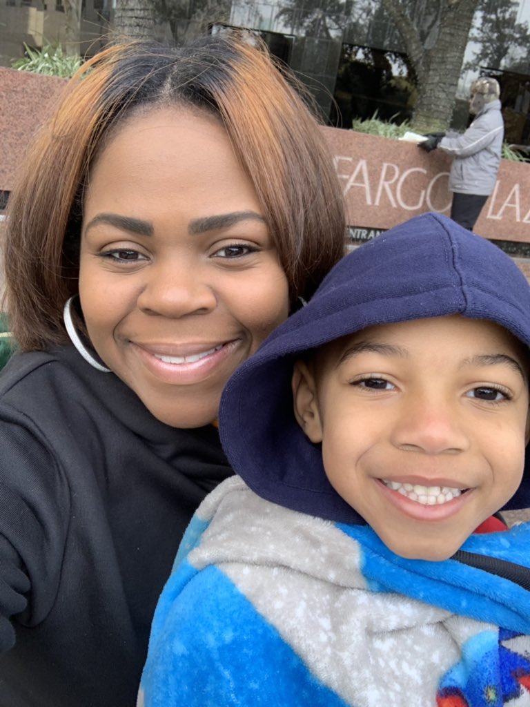 ShanicaMitchell's tweet photo. Off day?!! What’s that! 😂 #SupportingMyGirls #FrostBabies #LoveThem #MLKParade #HISDFinest 💙💙💙 https://t.co/TSdLxC2yJp