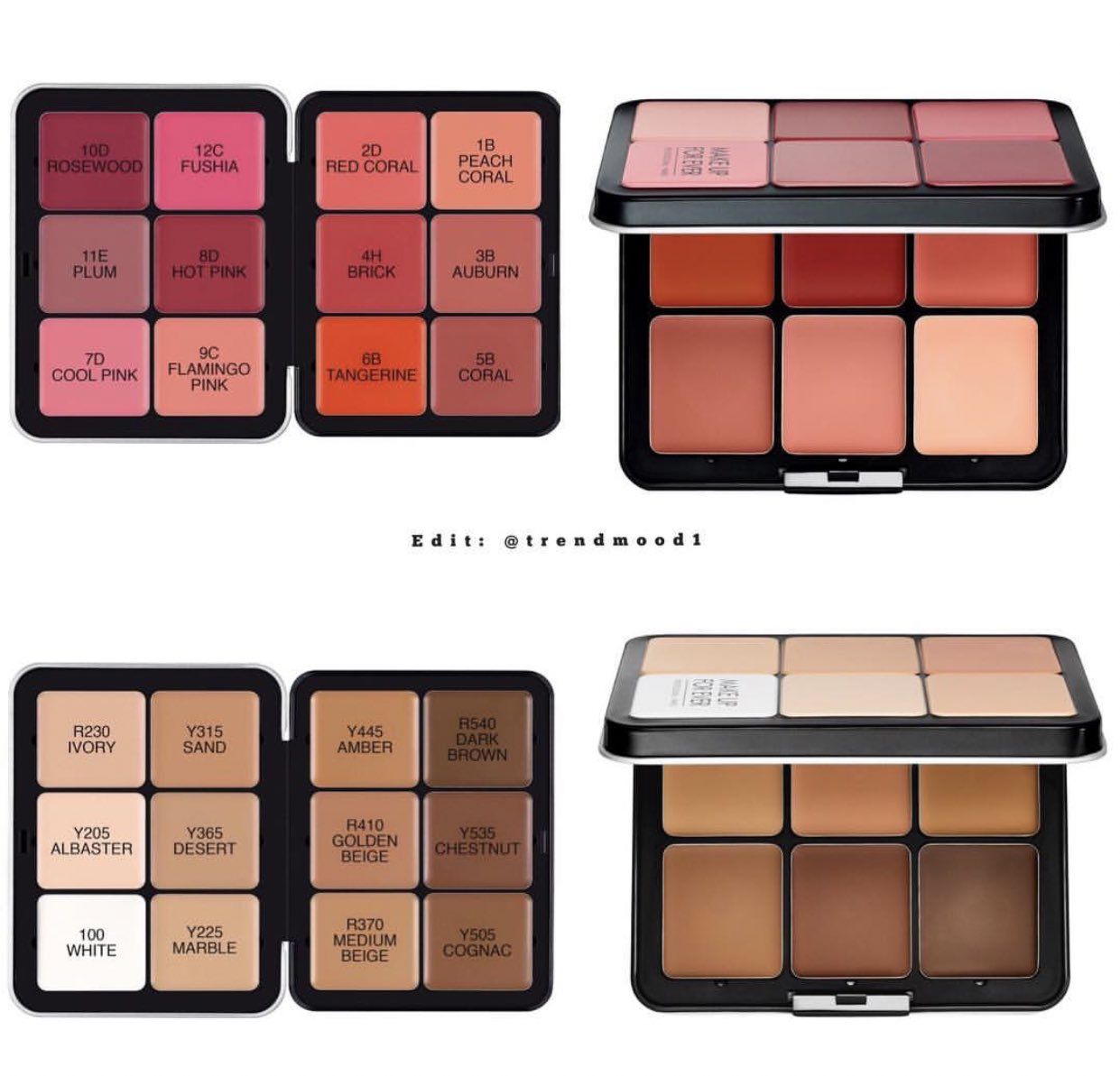 Trendmood on Twitter: "Available 🚨 LINK ➡️ https://t.co/v6dcXbyBw4 online #Sephora ❤️ @MAKEUPFOREVERUS NEW! Palettes: 1. Ultra HD Cover Foundation Palette $110 - 12 shades of acclaimed Ultra HD