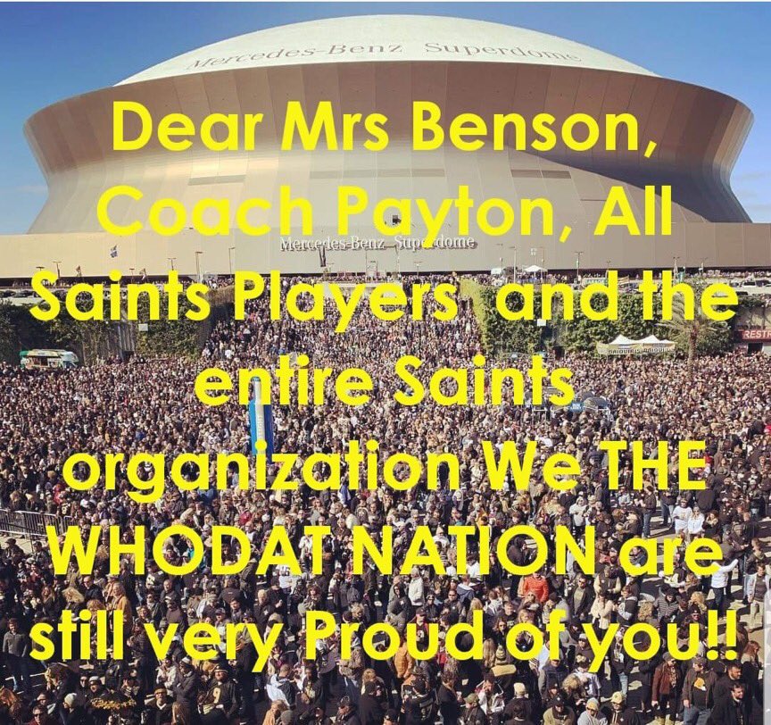hollyre3154's tweet photo. True Dat! @Saints 🖤⚜️ #whodat #saints #whodatnation #loveoursaints #nola https://t.co/LkzrQYVzQO