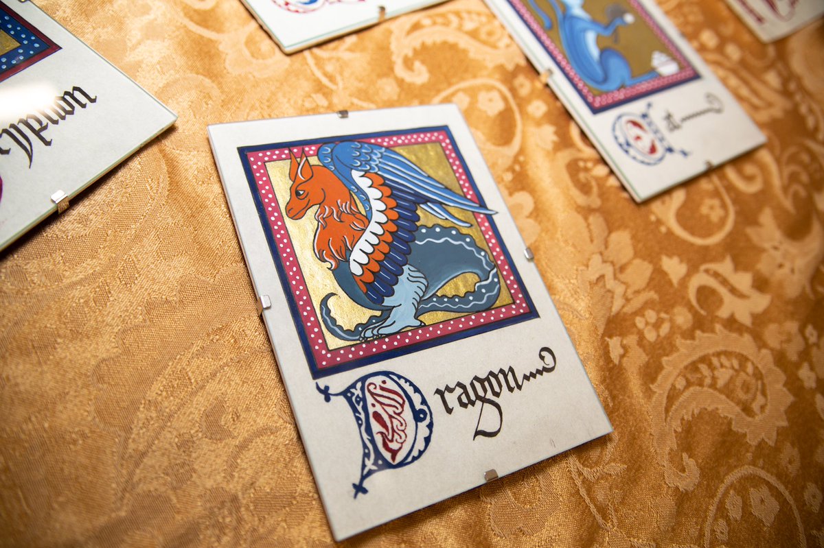 libbykamrowski's tweet image. #Artist Hannah Charlton is the Creator in Residence at the North #SpokaneLibrary during January. While in residence, Charlton &apos;s medieval-style art will be on an alphabet-based bestiary series in addition to a 15th century feminism text. Libby Kamrowski/ THE SPOKESMAN-REVIEW