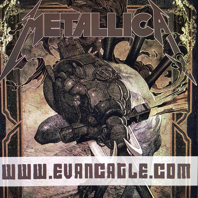 My Metallica Tulsa print sold out more or less instantly on @Nakatomi_INC , so this is officially the last of the artist proofs, and your lat chance to own this print. Go to https://t.co/p6SWKpNPy5 Oh, and I'll sign it. 