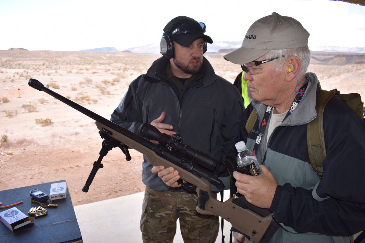 ScottGourley1's tweet photo. Shephard Media’s #SpecialOperationsForum received some long range shooting instruction on the range today from Canadian Rob Furlong, former world record holder - sniper kill - 2657 yards (March 2002 Operation Anaconda) #SOF https://t.co/JfpVJ9qL2i