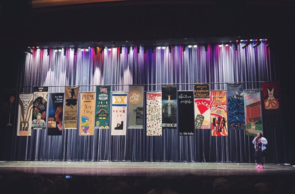 SUStepSing's tweet image. Happy Step Sing Season, Samford! #BannerDrop #StepSing2019