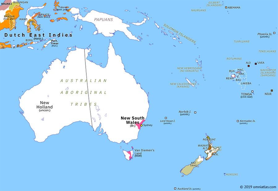 NEW MAP: Australasia 1820: Australasia after the Napoleonic Wars (29 Feb 1820) buff.ly/2CC0sxS #australasia #map #maps #history #1820 #omniatlas #australia #australianhistory #february #february29 #newzealand #newzealandhistory #britishempire #dutcheastindies #newholland