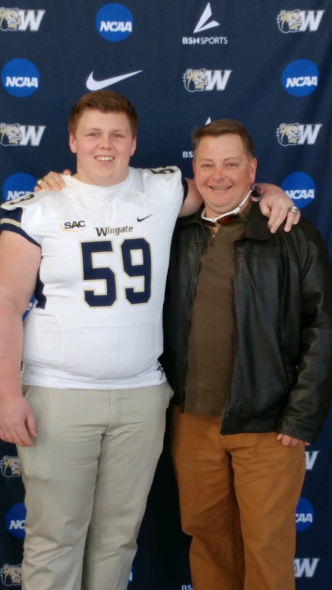 jered_geyer's tweet photo. Excited to say I went on an official visit this weekend to Wingate University. 
@WingateFootball
@Reich_WingateFB 
@WingateUniv #OneDog https://t.co/zj3Cxis9m5