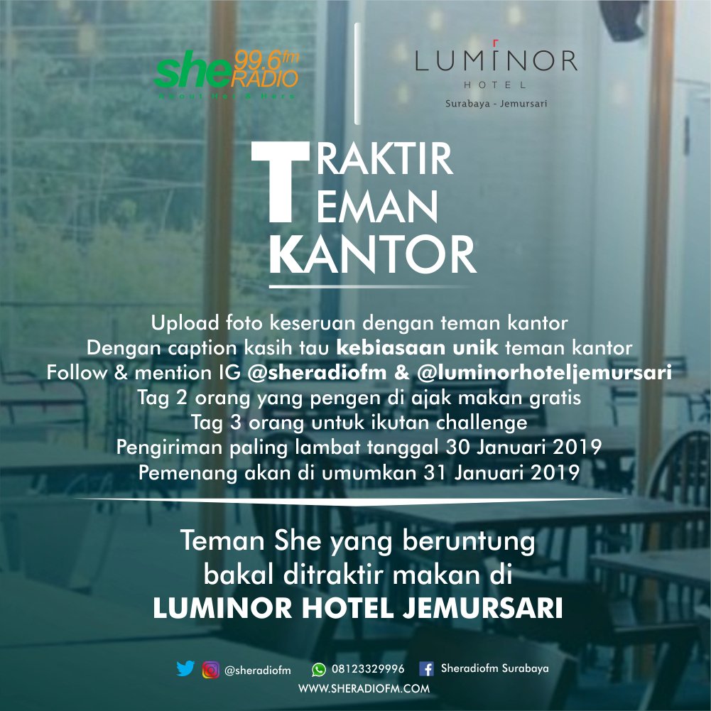 She Radio 996 FM On Twitter Pengen Makan GratisIkutan Aja