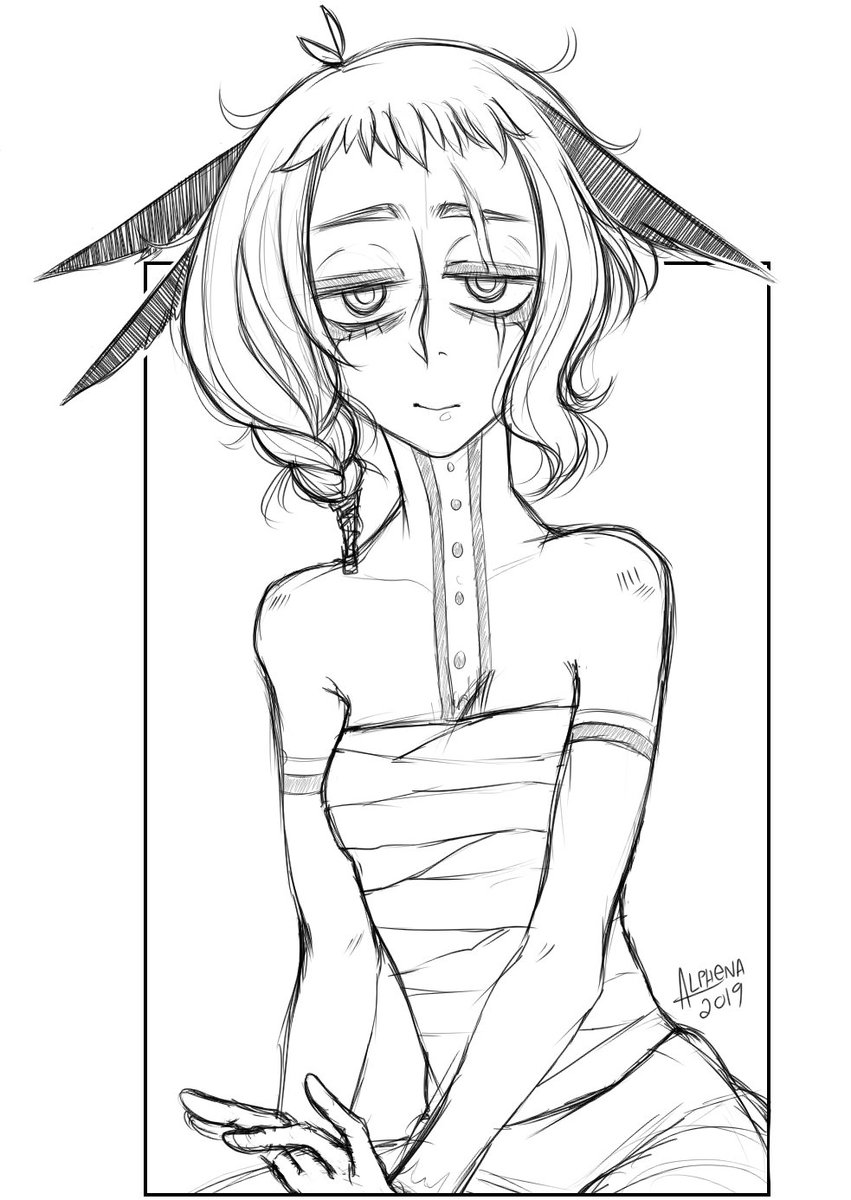 Freyja got captured and nearly killed by a dune wyrm in our last D&D session and she now has a nice scar to show for it!