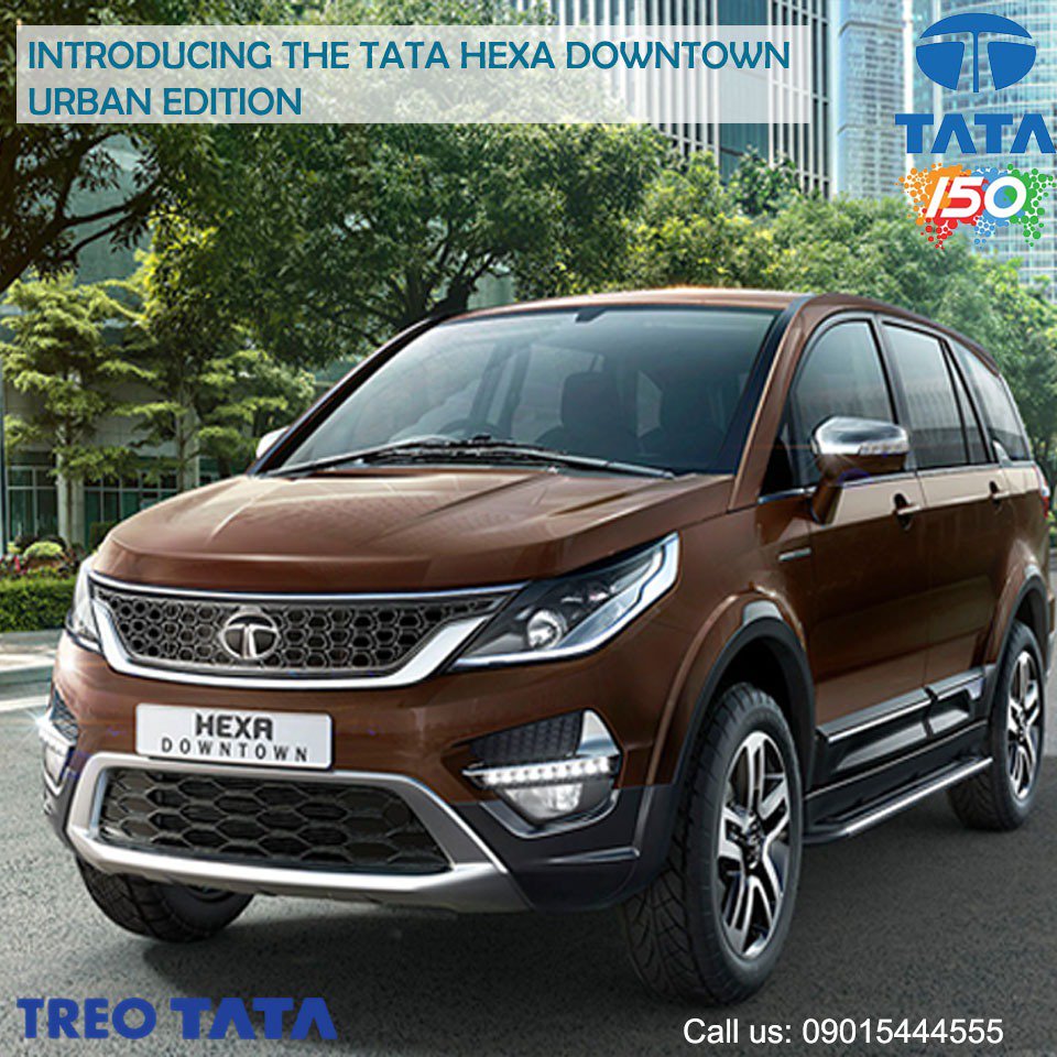 TataTreo's tweet photo. TATA #Hexa boasts of an exceptional combination of design, stylish looks, a spacious cabin, power-packed features &amp; absolute comfort. 
Call Us: 9015444555
https://t.co/I2dAuqKkib
#TataTreo #Colors #ExperienceLevelNex #Comfort #Drive #Stylish https://t.co/dOMG4ZqtDs