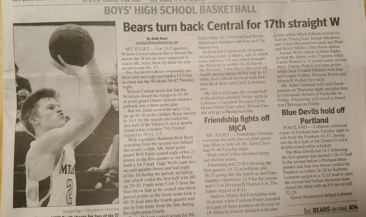 Angie_Pruitt's tweet photo. Good article! Great game! Cute face! Best.Pic.Ever. #classof2020 #mjhoops #tntigers #2 #PG #27points #WIN https://t.co/Xa5Ta0ft6N