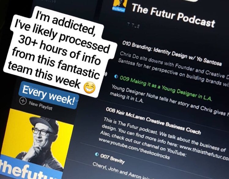 theChrisDo's tweet photo. Not sure if you know but we have a podcast and its available on all major platforms where you get your podcasts. https://t.co/RPyvBHR3UR