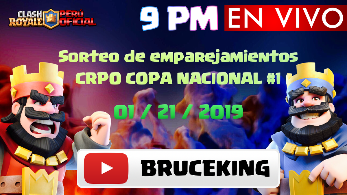 📺 Sorteo de emparejamientos CRPO COPA NACIONAL #1
youtube.com/watch?v=iqNpz_…

🎥 Youtube, Activa la campanita para que te avise 😎 
youtube.com/c/BRUCEKING