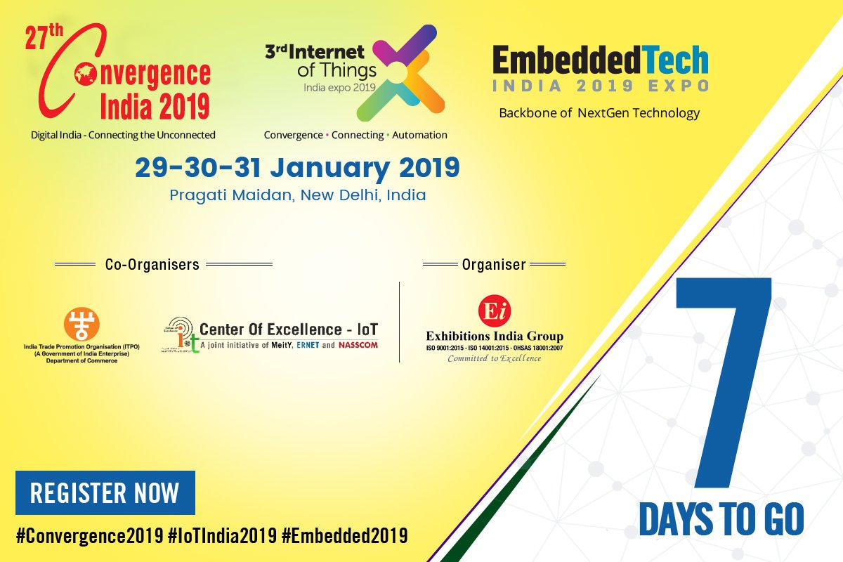 Convergenc's tweet photo. #CI2019 #Convergence2019 #BeADelegate
TIME IS RUNNING OUT!
Register now if you haven't done yet: https://t.co/3Jh4L8t8S1
#BiggestTechExpo #TechConference #Telcos #IoT #EmbeddedSystems #emergingtechnologies https://t.co/uUmsyJIDVP