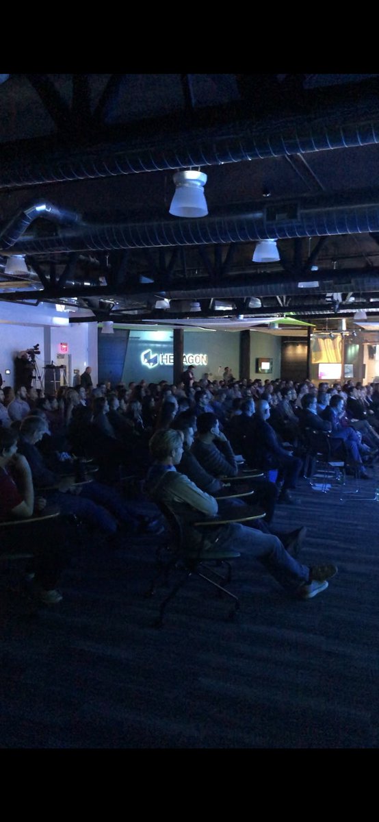 JoshSWeiss's tweet photo. Full house tonight at our annual kickoff in the new Experience Center!
Over 50 countries represented, energy through the roof, trainings underway, and our teams ready to go back to solve the biggest challenges facing our customers around the world #Hexagon #mining #hexagonmining https://t.co/aR0yKyCvDx