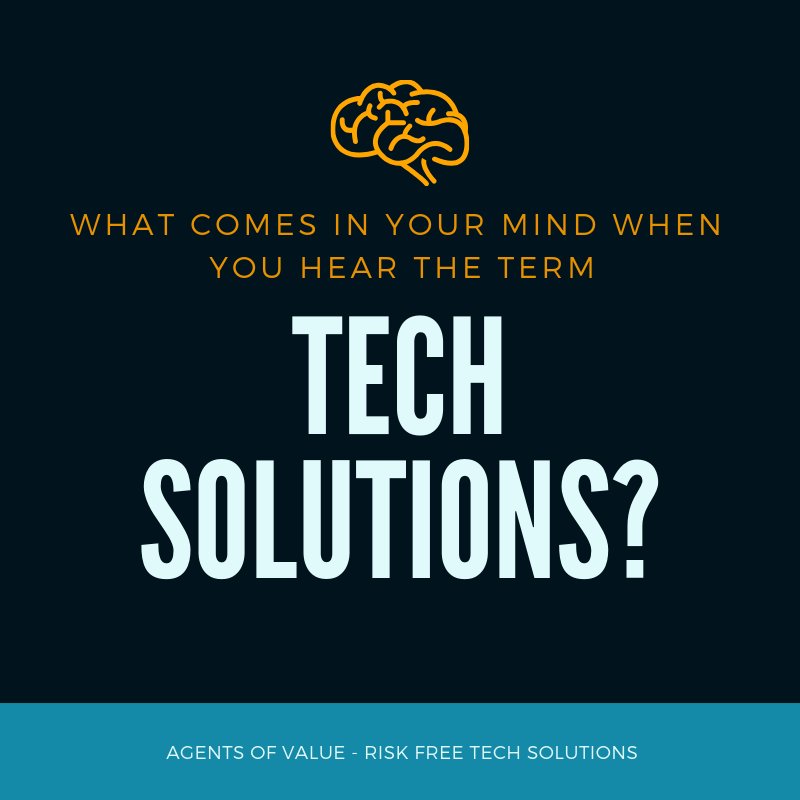 AgentsOfValue's tweet image. What comes up in your mind when you hear the term "Tech Solution"?
#technology  #techsolution #softwaredevelopment  #onlinemarketing #marketing #AgentsofValue #SocialMedia #socialmediamarketing