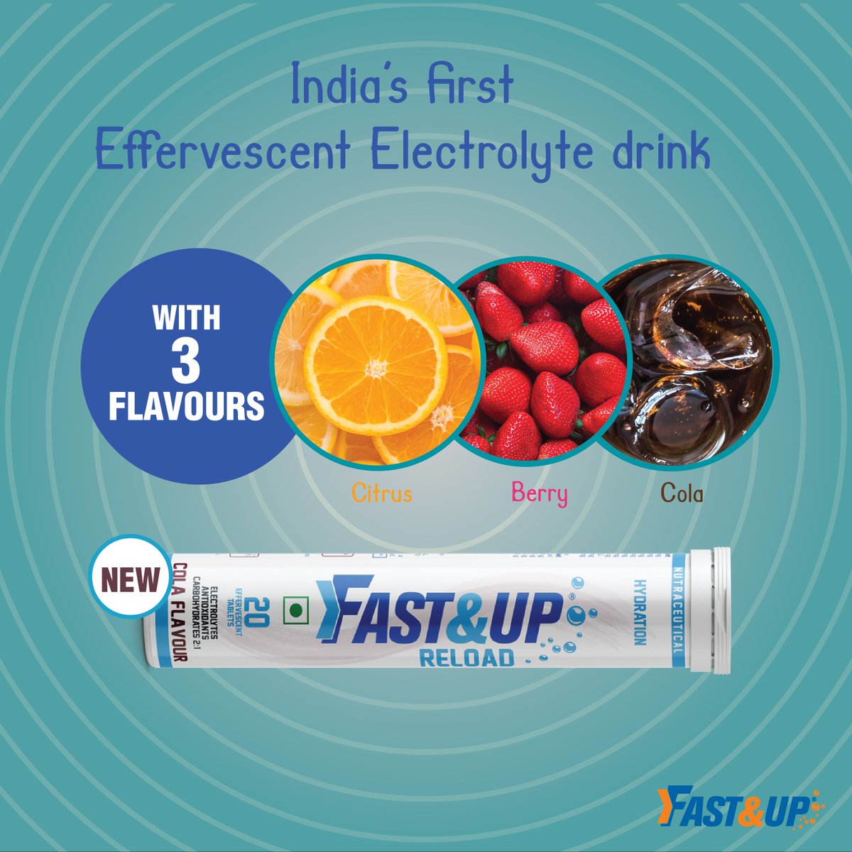 FastandUp_India's tweet photo. Hydrate clean with India's First Effervescent Informed-Choice Certified Electrolyte Supplement during Workout! 

Order now https://t.co/6OC9fKAwTM 

#StayHydrated #TuesdayThoughts #TuesdayMotivation #TuesdayMorning #nutrition #hydration #effervescent #HealthyLife #healthy https://t.co/n8ItxHINAx