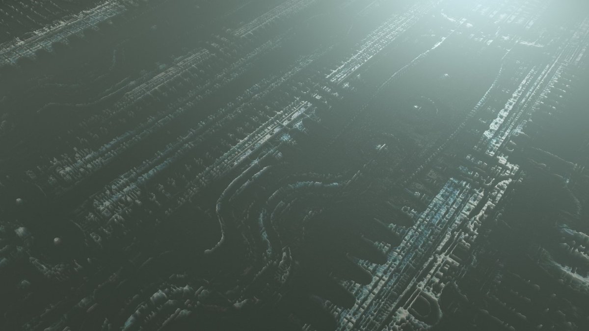 rondomingue's tweet image. Displacement and texture map experiments in #Octane using H.R. Giger’s painting, New York City XI to create an Alien landscape.

#HRGiger #DisplacementMap #OctaneRender #C4D #Cinema4d #3dart #Alien #Aliens