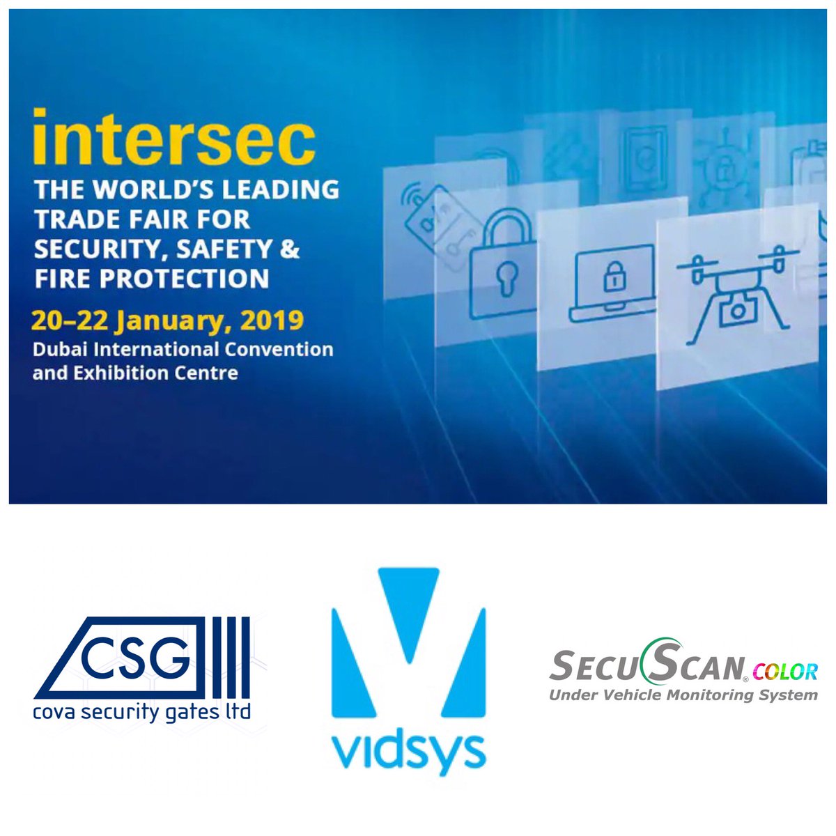 BDS_wll's tweet photo. Final day @IntersecExpo! Don't forget to Join #BDS and Partners @CovaSecurityUK #1-H13 , @vidsys #S1-H50 and #Secuscan #2-C21 !! #Intersec #Dubai #DubaiWorldTradeCentre #22Jan #security #perimeter https://t.co/pMvOJLBzqm