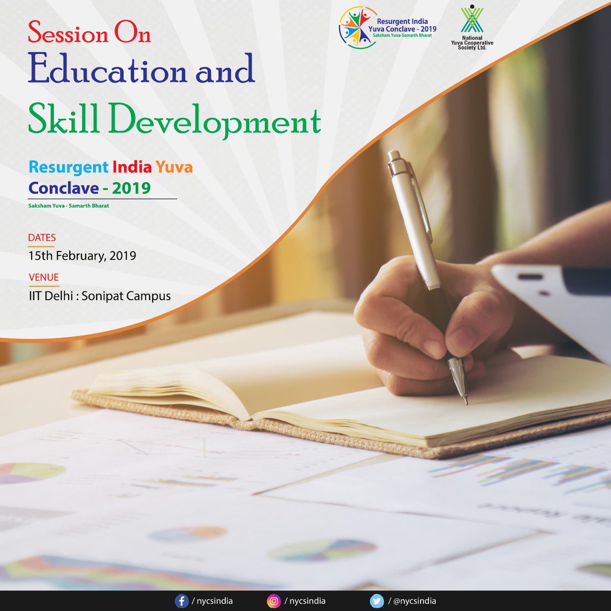 NYCSIndia's tweet image. #RESURGENTNDIA YUVA CONCLAVE 2019 Education &amp;amp; Skill Development Session for rural &amp;amp; urban youth of India on 15th February 2019
#NYCS  #SakshamYuvaSamarthBharat #15February  #IITDelhi #EmpoweringIndia #YouthEmpowerment
#BusinessModelruralindia

yuvaconclave.com