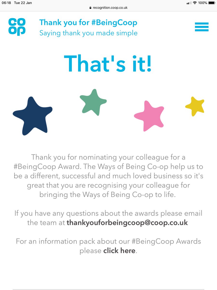 Without people we’d be nothing @coopuk 

My nominations are all done, have you done yours? 
#beingcoop #sayingthankyou
